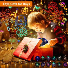 Children's Projection Lamp Superhero Toy Suitable for Boys Aged 5-7 07FC0E-D4 - KOEEK