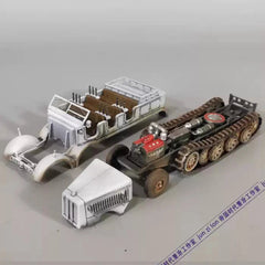 1/72 WWII German SD.KFZ.8 Half Track Vehicle Assembled Plastic Model! 07FC0E-D4 - KOEEK