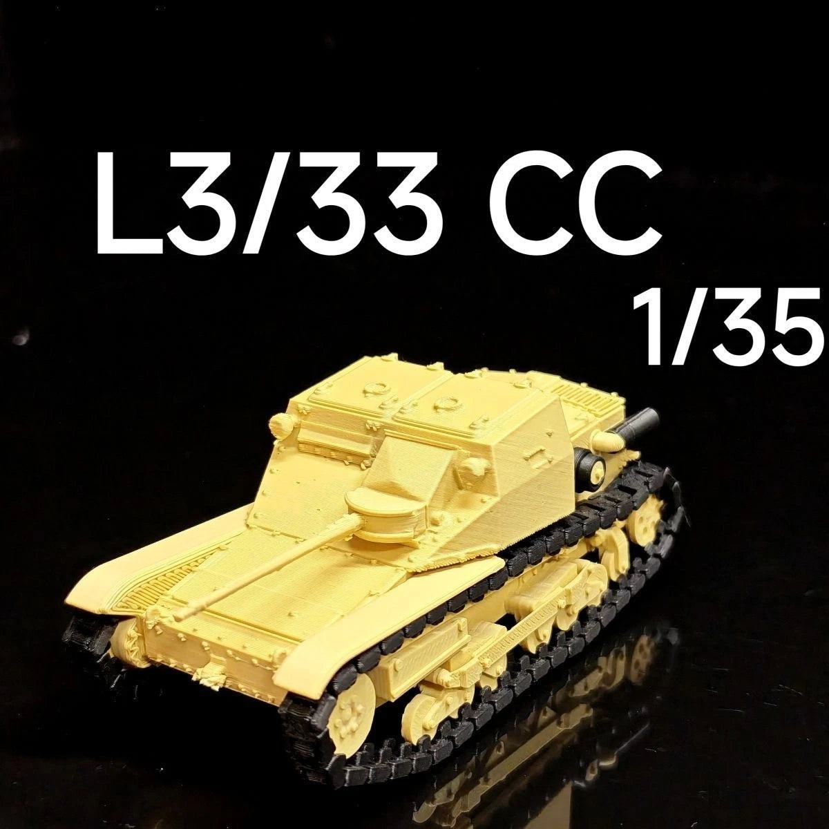 1:35 WWII Italian L3/33CC Light Tank 3D Print ModelDesktopOrnamentKeychain Gift 07FC0E-D4 - KOEEK