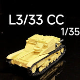 1:35 WWII Italian L3/33CC Light Tank 3D Print ModelDesktopOrnamentKeychain Gift 07FC0E-D4 - KOEEK