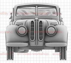 3D Printed 1/72 World War II 328 Convertible Sedan Unpainted 07FC0E-D4 - KOEEK