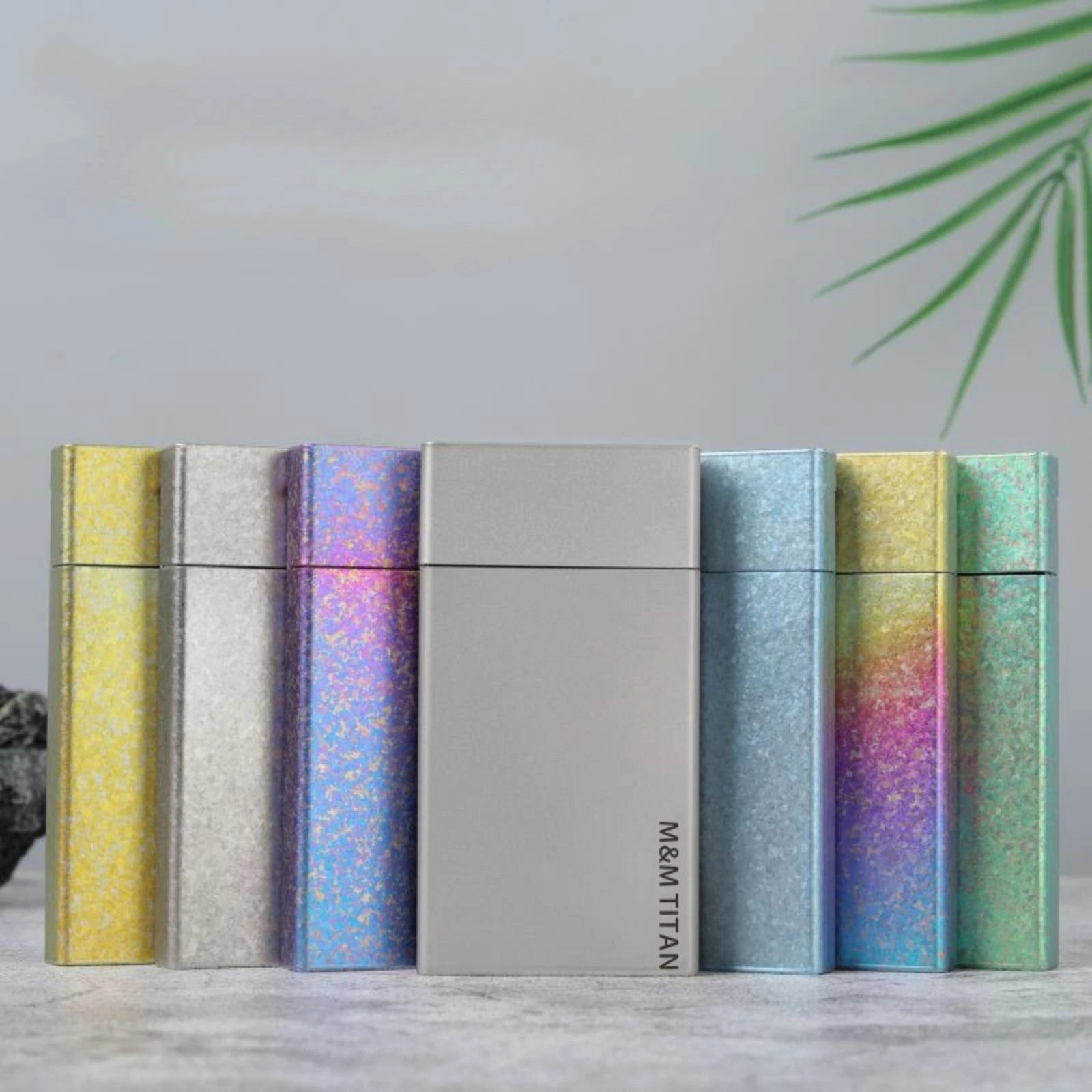 Titanium Cigarette Box Smoker Portable The Pack Metal Protective Case 07FC0E-D4 - KOEEK