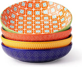Ceramic Pasta Bowl, 40 oz. Large Salad Bowl, Dinnerware Bowl Set, 4 Pieces 07FC0E-D4 - KOEEK