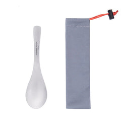 Titanium Soup Spoon Camping Lightweight Cutlery Outdoor Flatware EDC Tools Gifts 07FC0E-D4 - KOEEK