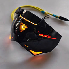 Zenless Zone Zero Trigger Half Face Mask LED Light 7 Emotions Change Eye Mask 07FC0E-D4 - KOEEK