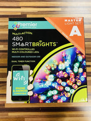 2X Premier Christmas Lights Wifi 480 LED Multi Coloured Dual Timer (Set A+Set B) PREMIER - KOEEK