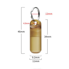 PEI ULTEM Pocket Waterproof Pill Case Holder Organizer Box Container Keychain 07FC0E-D4 - KOEEK