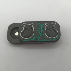 Owl Engrave Fidget Slider Adult EDC Toy Metal Fidget Spinner Toy ADHD Tool Gifts 07FC0E-D4 - KOEEK
