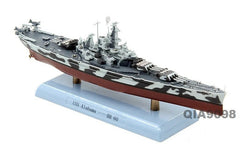 1:1000 Scale USS Alabama BB-60 Battleship Metal + Plastic Ship Model 07FC0E-D4 - KOEEK