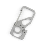 Titanium Alloy Pocket Key Chain Carabiner Bottle Opener Wrench Outdoor Multi EDC 07FC0E-D4 - KOEEK