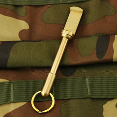 Handmade Creative Portable Solid Brass Bottle Opener Key Chain Pendant EDC Tool 07FC0E-D4 - KOEEK