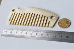 Solid Brass Comb Pocket Multi Tools Comb Bottle Opener Wrench Man EDC Gift 07FC0E-D4 - KOEEK