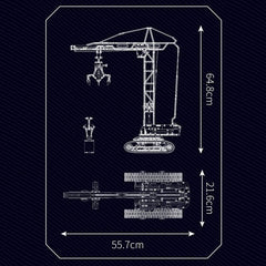 new Mould King 17059 Crane Tower Remote Control Truck Engineering Building Block Toy MOULD KING - KOEEK
