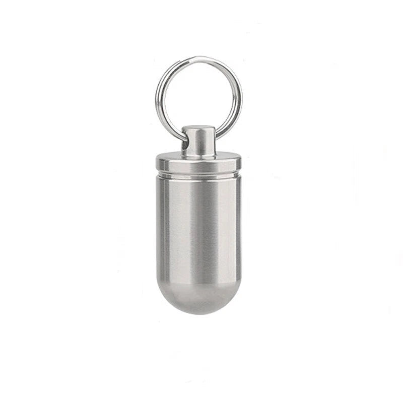 Mini Titanium Waterproof Box Sealed Storage Tank Outdoor Pill Container EDC 07FC0E-D4 - KOEEK