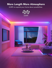 Govee 100Ft RGBIC LED Strip Lights, Smart LED Lights Work with Alexa and Google GOVEE - KOEEK