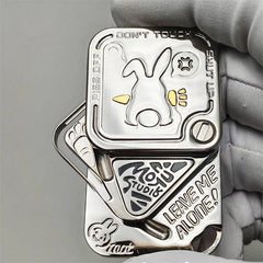 Novel Angry Rabbit EDC Fidget Slider Three-Layer Side Push Haptic Slider 07FC0E-D4 - KOEEK