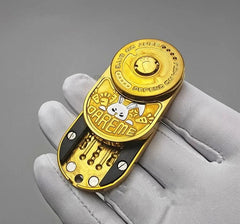 Angry Rabbit Fidget Slider Stainless Steel Mechanical Ratchet Fidget EDC Toys 07FC0E-D4 - KOEEK