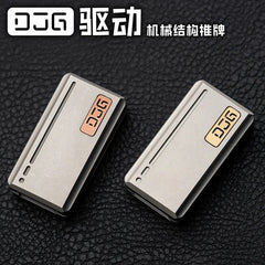 EDC Titanium Alloy Push Slider Mechanical Intensive Decompression Toys Tools 07FC0E-D4 - KOEEK