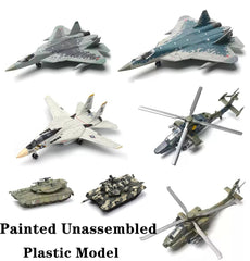F-14、SU-57、B-2、Leopard 2A7、T-14、T-90、SU-35 Fighter Plastic Painted Unassembled 07FC0E-D4 - KOEEK