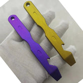 1Pc Titanium TC4 Crowbar Pry Bar Underreach EDC Tool Bottle Opener Pendant Gifts 07FC0E-D4 - KOEEK