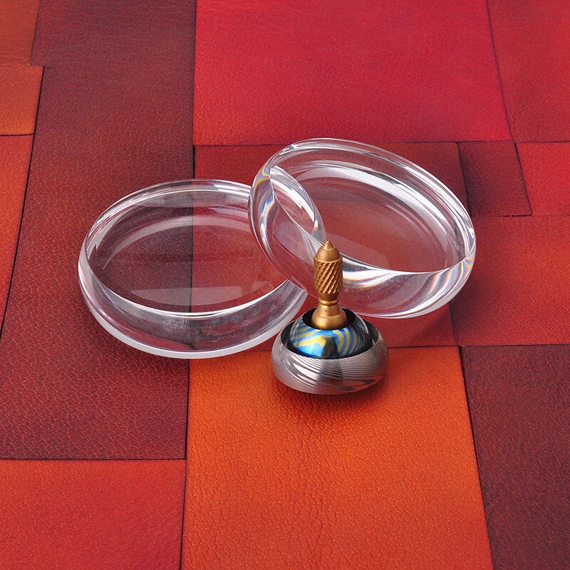 Professional K9 Cristal Glass Base for Spinning Top Precise Made mini size 2.6’ 07FC0E-D4 - KOEEK
