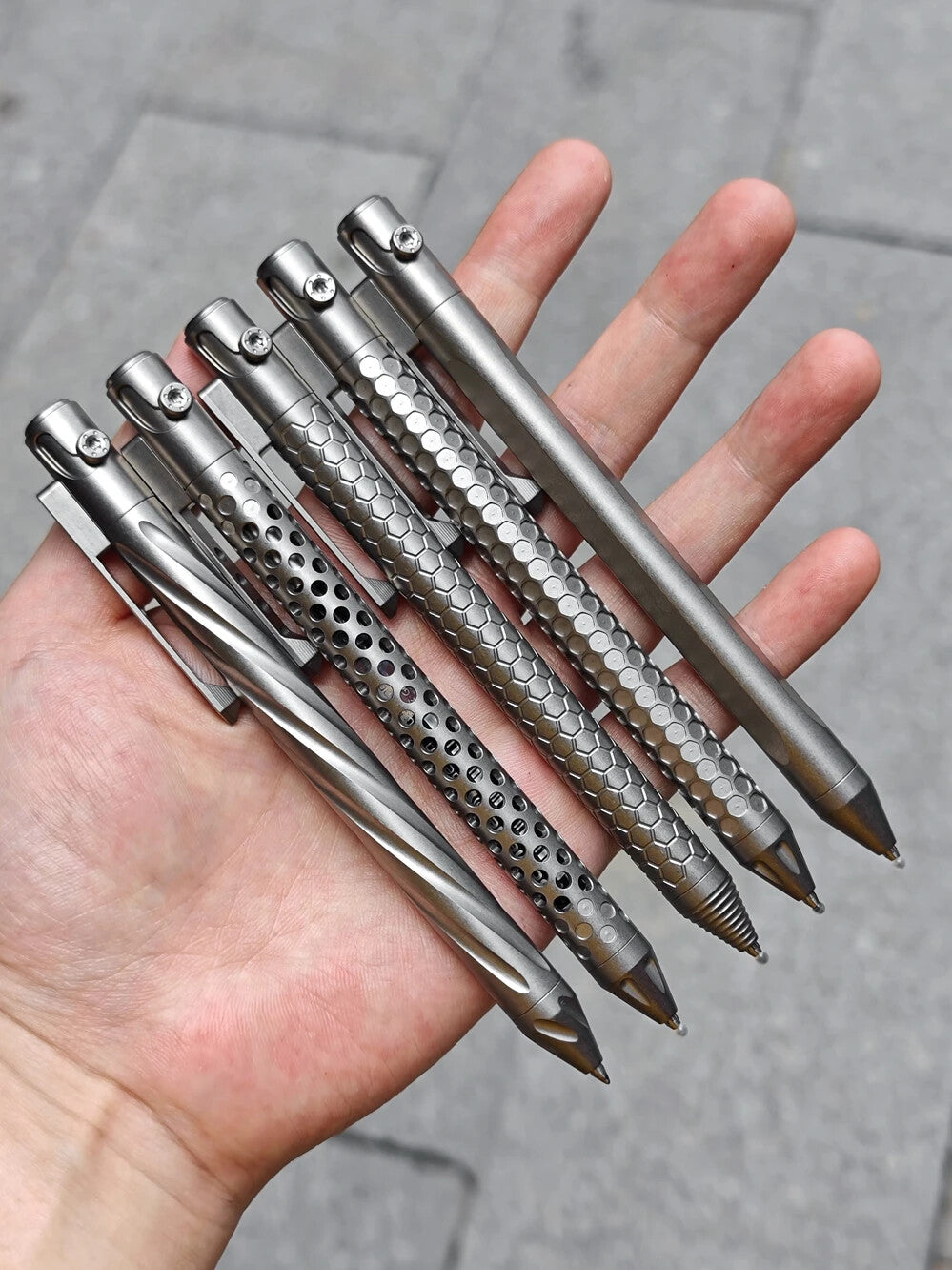 Titanium Alloy Pen With Collection Writing Multi-functional Portable Outdoor EDC 07FC0E-D4 - KOEEK