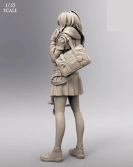 1:35 resin figure model kit Science fiction girl shooter Unassembled Unpainted 07FC0E-D4 - KOEEK