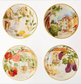 9.25” Soup/Pasta Bowl, Assorted Designs, Set of 4 07FC0E-D4 - KOEEK