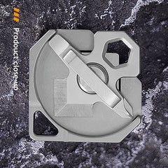 4 IN 1 Titanium Multi Tools Screwdriver Cutter Portable Camping EDC Keychain 07FC0E-D4 - KOEEK