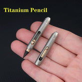 EDC Mini Titanium Alloy Mechanical Pencil Writing Portable Outdoor keychain Tool 07FC0E-D4 - KOEEK