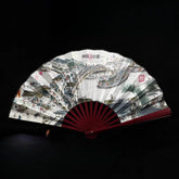 10 Inches Exquisitely Chinese Fan Folding Fan Manual Arts Crafts Ornament 07FC0E-D4 - KOEEK