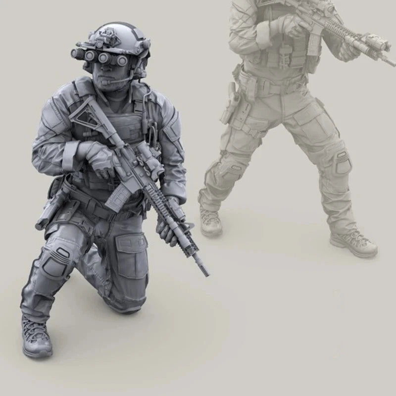 1/35 Resin Figure Model Kit US Special Forces In Action Unassambled Unpainted 07FC0E-D4 - KOEEK