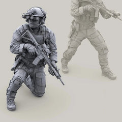 1/35 Resin Figure Model Kit US Special Forces In Action Unassambled Unpainted 07FC0E-D4 - KOEEK