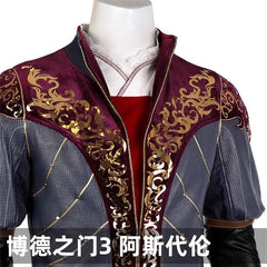 Baldur's Gate 3 Astarion Carnival Outfits Middle Ages Costumes Cosplay Game Suit 07FC0E-D4 - KOEEK