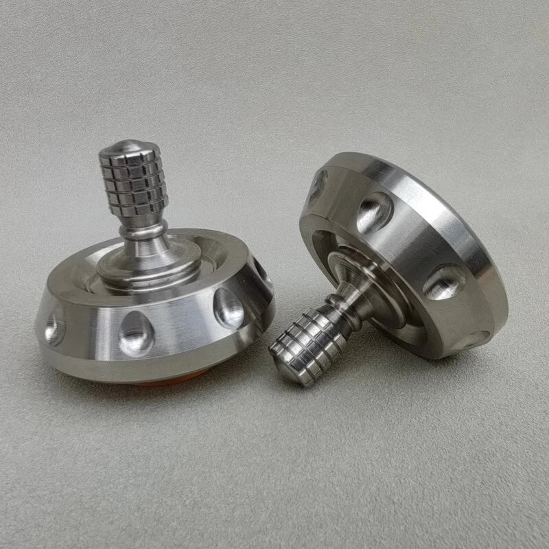 1PCS Stainless Stee Hand Spinning Top Finger Spinner Ceramic Bead Fidget EDC Toy 07FC0E-D4 - KOEEK