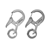 EDC Titanium Alloy Multi tools Personalize Keychain Bottle Opener Outdoor Buckle 07FC0E-D4 - KOEEK