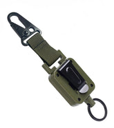 2PCS EDC Outdoor Telescopic Keychain Ring Buckle Anti-theft Backpack Carabiners 07FC0E-D4 - KOEEK