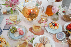 Heatproof Borosilicate Glass Teapot (34 OZ) Removable Loose Tea Glass Infuser 07FC0E-D4 - KOEEK