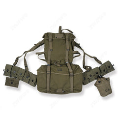 US Army WWII Korean War Army Soldier M1945 Field Combat Cargo Bag Pack Equipment 07FC0E-D4 - KOEEK
