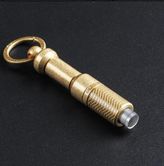 EDC Portable Cigar Hole Punch Cutter Cigar Puncher Cutting Drill Keychain Gifts 07FC0E-D4 - KOEEK