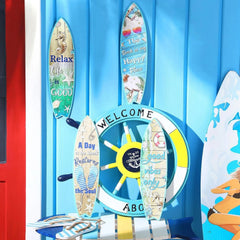 4 Surfboard Wall Decorations Surfboard Wall Hanging Decorative Plaque 07FC0E-D4 - KOEEK