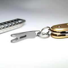 EDC Mini Titanium Alliy Portable Pocket Clip with Key Ring Universal Accessories 07FC0E-D4 - KOEEK