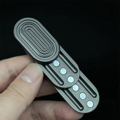 Black Alloy Haptic Slider Adult Three-layer Fidget Slider ADHD EDC Fidget Toys 07FC0E-D4 - KOEEK