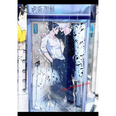 Anime Jujutsu Kaisen Satoru Gojo Phone Booth Scene Desktop Stand Figure Decor 07FC0E-D4 - KOEEK