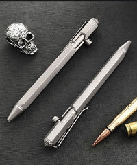 Titanium Alloy Bolt Ballpoint Pen Signature Writing Pen Outdoor Pocket EDC Tools EDC - KOEEK