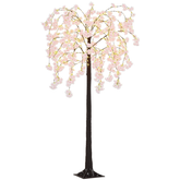 HOMCOM 180cm Cherry Blossom Tree Light with 350 LED Lights Fake Sakura Tree HOMCOM - KOEEK