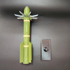1/18 Hellfire R9X Blade Missile 35cm 3D Printed Finished Model Display 07FC0E-D4 - KOEEK