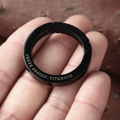 Hot EDC Titanium Alloy Keychain Carabiner Ring pendant Belt Waist Hanging Buckle 07FC0E-D4 - KOEEK