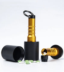 EDC Aluminium Alloy Keychain Waterproof Box Sealed Container Outdoor Pendant EDC - KOEEK