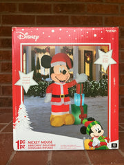 Disney/Gemmy Mickey Mouse 7’ Christmas Inflatable, Self-Inflates, Lights Up, GEMMY - KOEEK